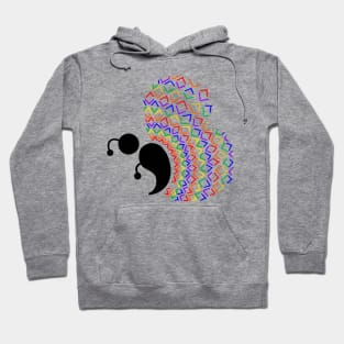 Rainbow Triangles Semicolon Butterfly Hoodie